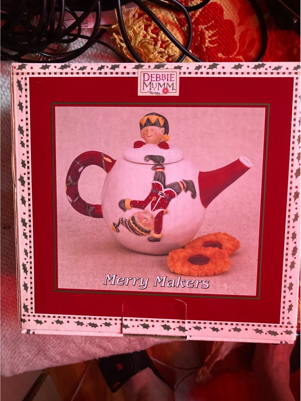 Debbie Mumm Merry Makers Mini Teapot Collector Series  - In Box